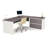 Aurea 2 Piece Computer Desk Office Set-466693750