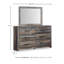 Commode double 6 tiroirs avec miroir Drystan