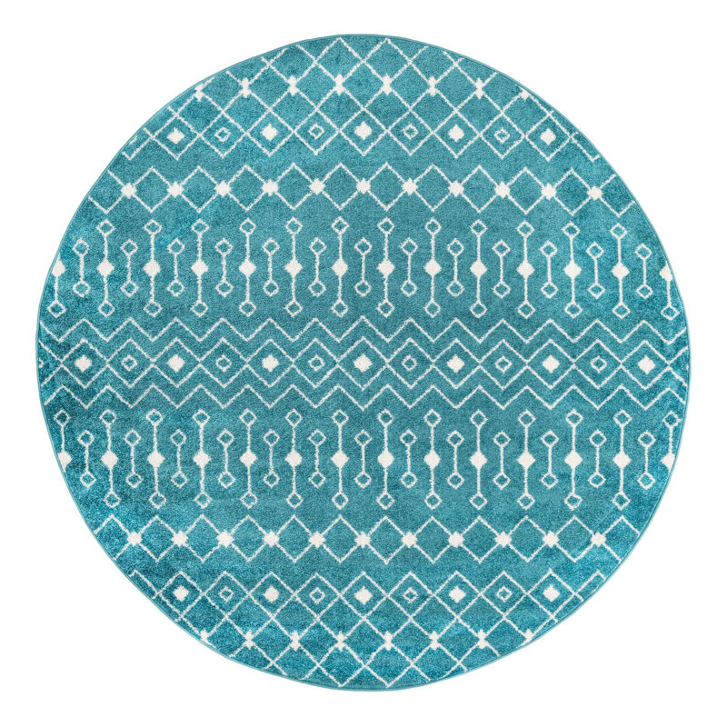 Somerville Geometric Indoor Rug, Round 7'10"
