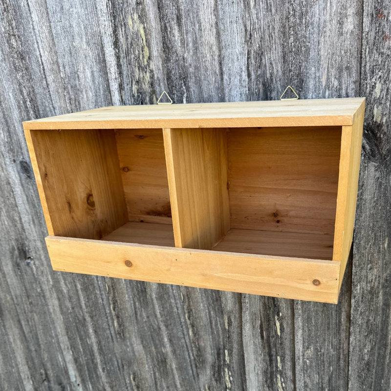 Large Wooden Pigeon Birdhouse Garden Nest Box (set Of 2)