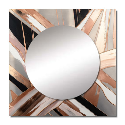 Breaghannon - Abstract Marble Square Living Room Wall Mirror Art