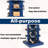 Blue 360 Rotating Shoe Cabinet 6 Layers-2124883364-2124883371