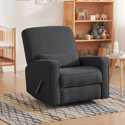 Tucker 33" Wide Modern Chenille Swivel Rocking Recliner