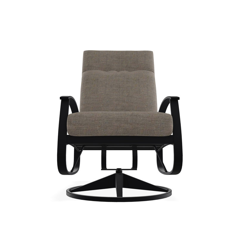 Belle Isle Outdoor Lounge Chair, Black, Tabloid Cloud