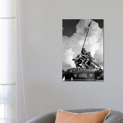 1950s USMC War Memorial Iwo Jima 1945 Washington Dc USA 1 Piece Wrapped Canvas Wall Art