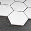 Carreau de mosaïque en porcelaine mate nid d'abeille 10,08 po x 11,64 po Porcetile-47503011