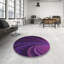 Tapis abstrait en laine mauve Anneke-950644509