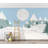Mountain Bear Kids Blue Background Wallpaper-94401099