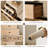 Cayden Farmhouse 4-Drawer Rustic Wood Accent Chest,Handcrafted Cabinet-1271191117