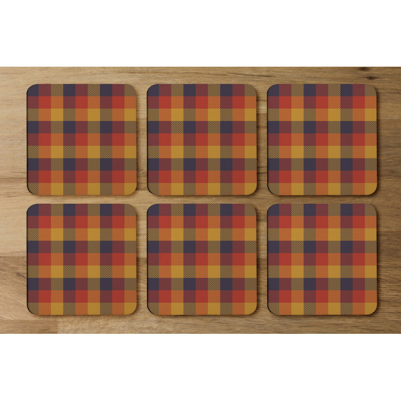 Square 6 Piece Coaster Set