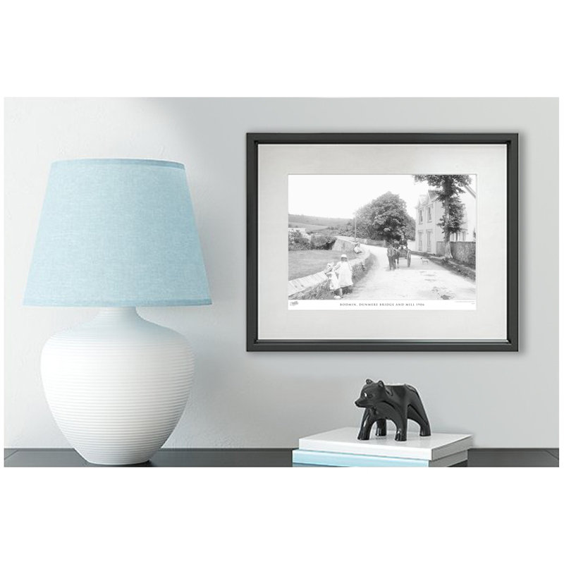 Bodmin, Dunmere Bridge And Mill 1906 - Single Picture Frame Print, 40cm H x 50cm W x 2.3cm D