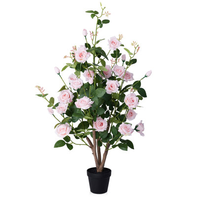 Rosier artificiel en pot Adcock Premium