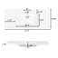 Meuble-lavabo simple de 120 cm avec lavabo en résine SMC, 3 tiroirs et rangement ajustable, design cannelé, style ferme moderne, salle de bain principale