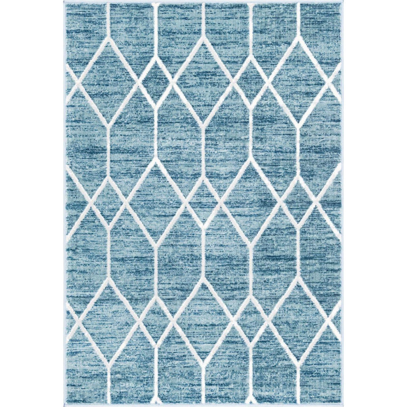 Clidy Abstract Indoor Rug, Rectangle 4' x 6'