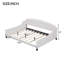Lit de jour capitonné moderne de luxe, double, beige-1473260136