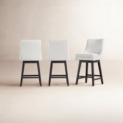 Zahara Neri Upholstered Swivel Counter Stool