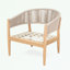 Ensemble de 2 chaises d'extérieur avec coussin moelleux-2110166808