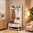 Multifunctional Design Entryway Hall Tree,Chic Hall Tree,Sturdy Coat Rack Stand