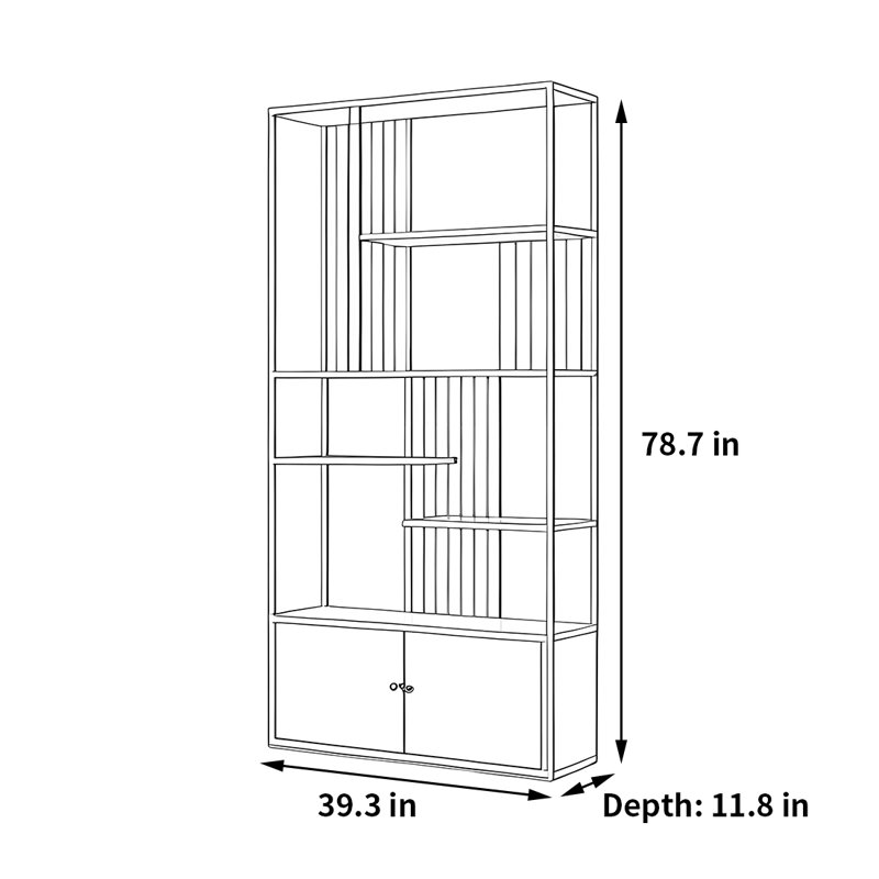 Donohue, (5 tablettes) H 78,7 po x l 39,3 po x P 11,8 po