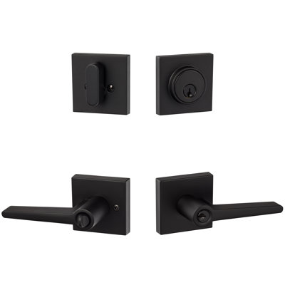 Basel Square Entry Lever With Deadbolt Combo