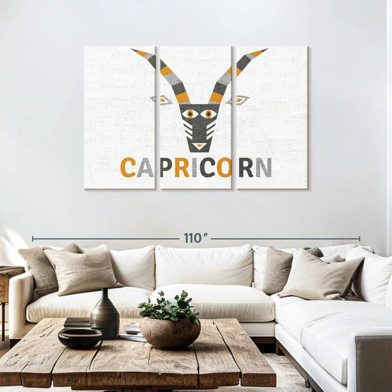 Capricorne géométrique Adella, H 48 po x l 74 po