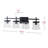 E26 Black Metal Vanity Light with Clear Glass Shades, Dimmable, UL Certified for Bathroom-1907495414