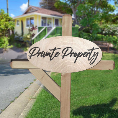 Enseigne de propriété privée