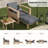 Darren Coastal Solid Wood Chaise Lounge with Lumbar Pillow and Adjustable Backrest (Set of 2)-100694589