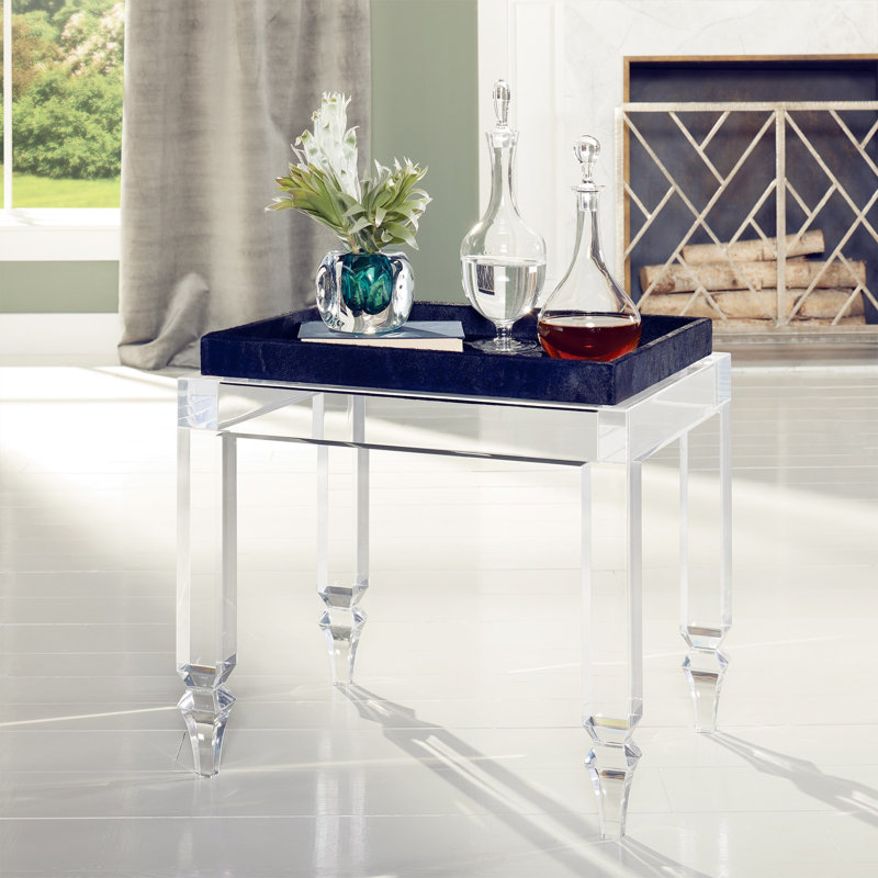 Vase de table en verre fait à la main, Bleu