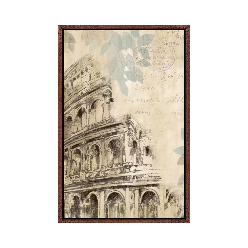 Architectural Study I by Allison Pearce - Print on Canvas, Classic Brown Wood Framed Canvas, 66.04 cm H x 45.72 cm W