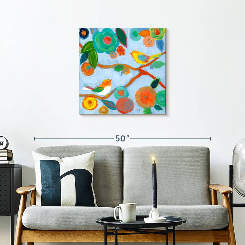 Brampt Birds And Whimsy I, 24" H x 24" W