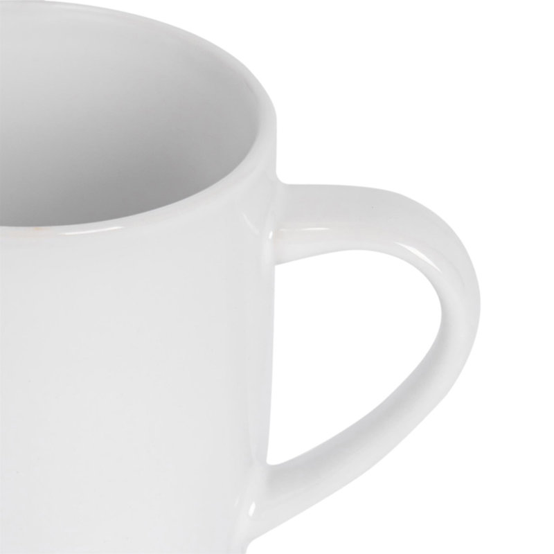 Argon Tableware - Coloured Coffee Mugs, Pink/White