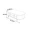 Table basse ovale avec rangement French Vintage-107735451