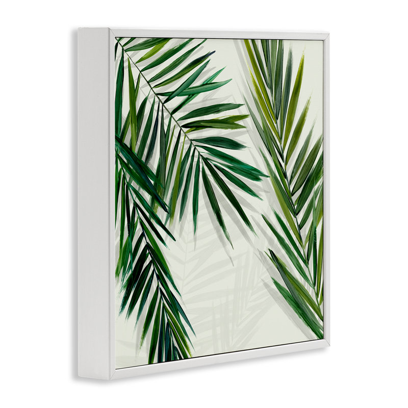  «Restful Palms with Shadows», art de la giclée encadrée par Hannah Dawson, H 24 po x l 24 po