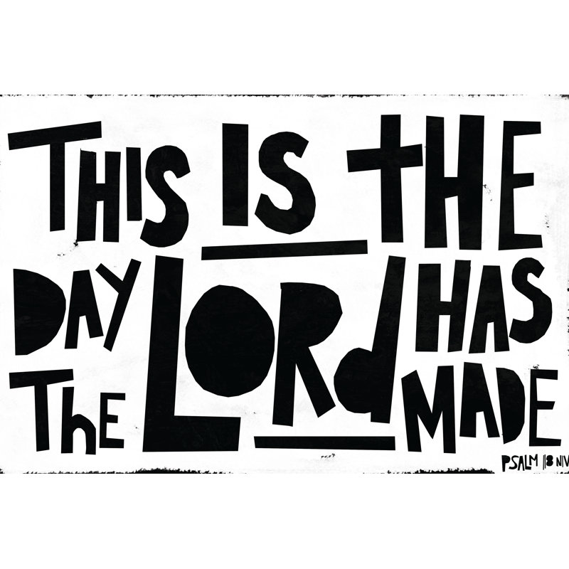 This Is The Day - Wrapped Canvas Art Prints, 61cm H x 91cm W x 3.8cm D