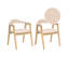 46cm H Polyester Upholstered Full Back Armchair in Beige-1343674274