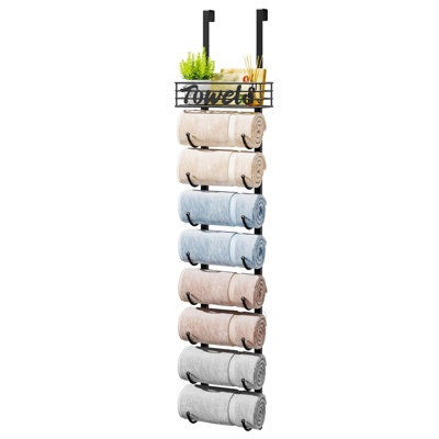9Tier Over The Door Towel Racks