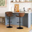 Costway Swivel Upholstered Adjustable Height Counter Stool with Metal Frame-55177137