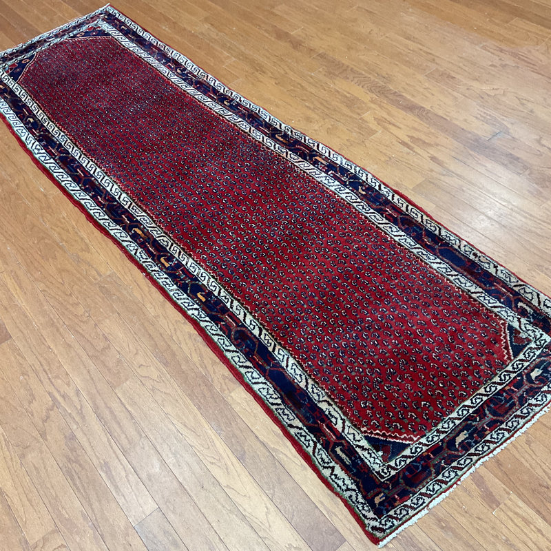  Handmade Hamadan Wool Runner
