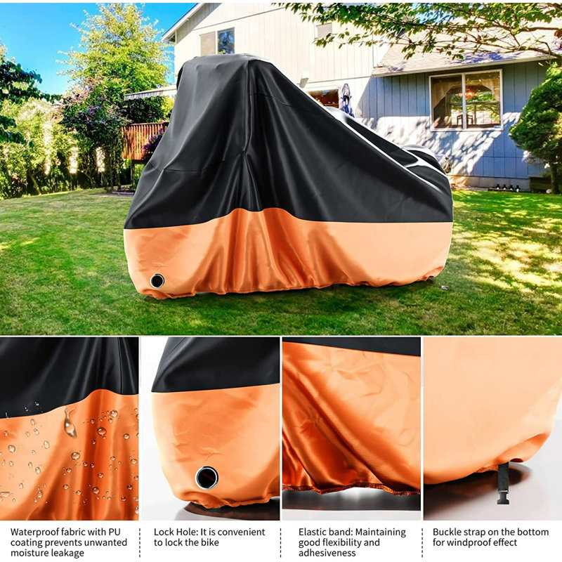Housse de protection pour adulte Nyson, protection de soleil, pluie, neige, Orange