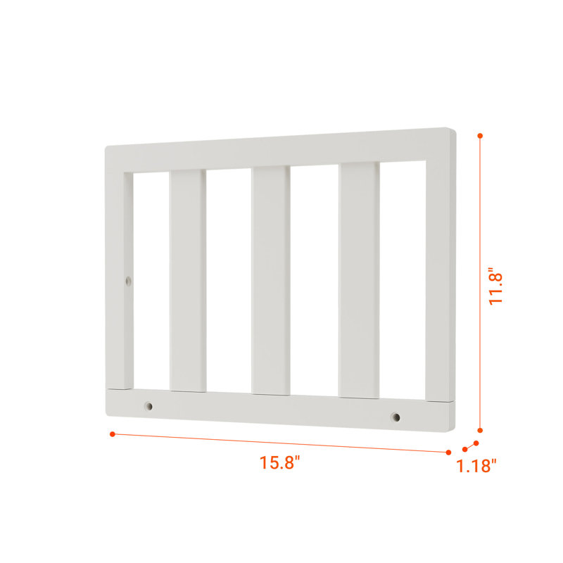 Rail pour lit de tout-petits, Blanc