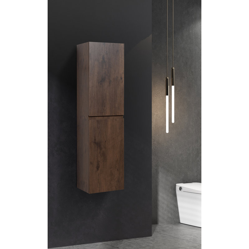  Armoire de salle de bain Angela, Chêne gris