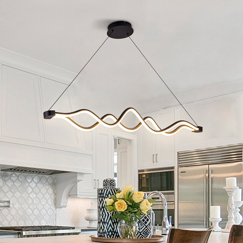 Luminaire suspendu linéaire à DEL pour îlot de cuisine
