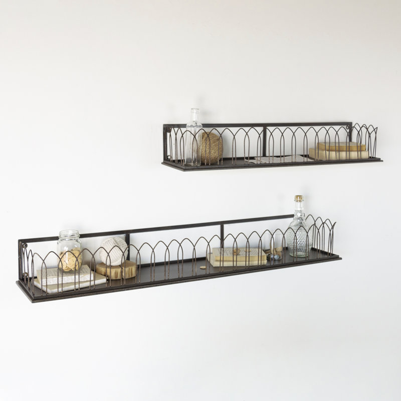 Ensemble de 2 tablettes en métal