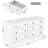 Floating 6 Drawer Dresser 47.36" W Double Dresser-652166571
