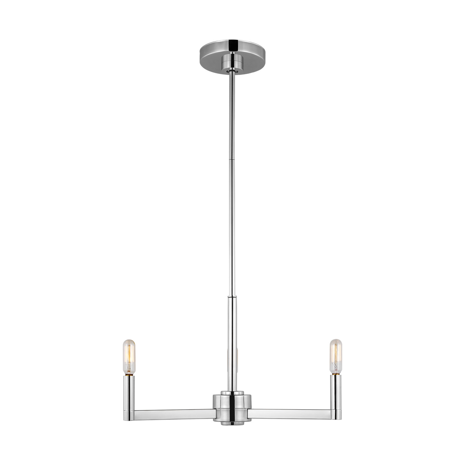 Fullton Chandelier, Chrome, 10.5"H x 10"W x 10"D