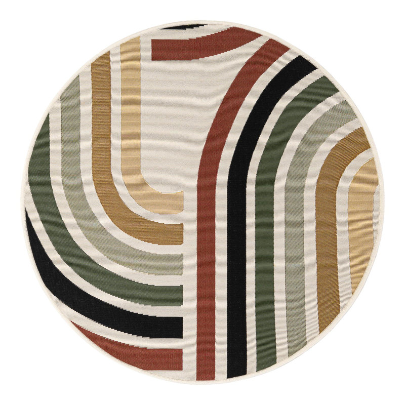 Vibe Hower Indoor/Outdoor Area Rug, Round 3'1"