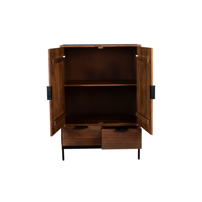 Saroo Solid Wood Accent Cabinet