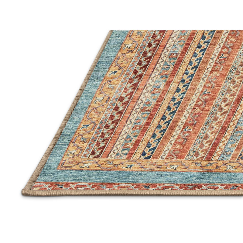 Striped Indoor Rug, Rectangle 5' x 7'