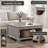 Weston Traditional 31.5" W Square Coffee Table With Shelf-743965988